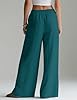 LOMON Linen Pants Women Wide Leg Palazzo Summer Fl... #3