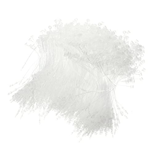 SHINEOFI 5000pcs Trademark Tag Line Tag Fasteners Safety Snap Lock Pins Black Security Loop Clothing Tags Fasteners Clothing Fasteners Tag Tags for Retail Black Tie Cable Plastic Black Rope