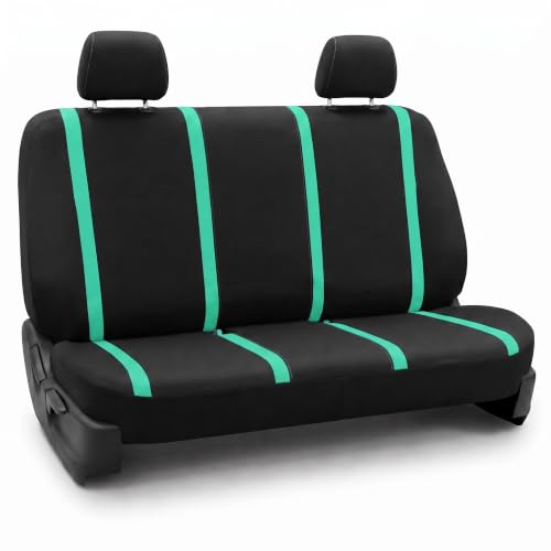 Image of FH Group Car Seat Covers Rear Set Cloth - Car Seat Covers with Removable Headrest,Universal Fit,Automotive SeatCovers,Washable Car SeatCover for SUV,Sedan,Van Mint