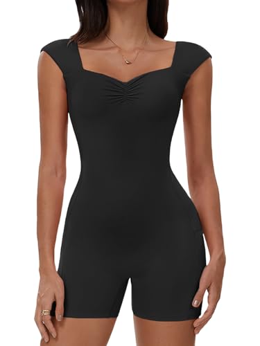 Combinaison sportive femme Ecupper moulante dos nu sans manches avec poches