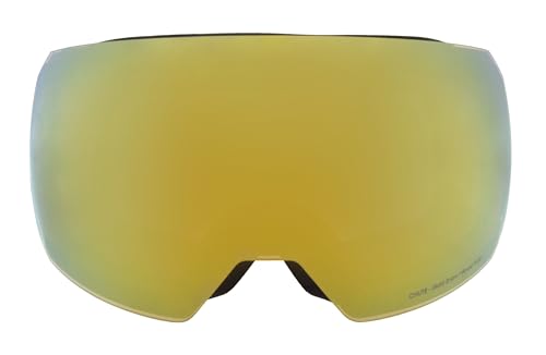 Masque de ski CHUTE-01 noir et marron finition miroir or