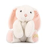 TCBunny Baby Bunny Bedtime Stuffed Animal Plush Toy 11', Kids, Lilly (White)