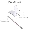 Cute Butterfly Lash Mirror for Eyelash Extensions, 2.5inch Stainless Steel Detachable Eyelash Makeup Mirror, Lash Extension Supplies, Rainbow Color