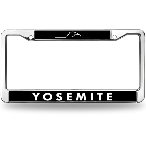 Image of Yosemite Customized Promotional License Plate Frame Exclusive Stainless Steel License Plate Frame for Lovers of Beautiful Scenery a Gift for Travel Lovers