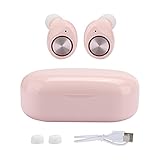 mumisuto Auriculares inalámbricos, TW60 TWS Mini Bluetooth 5.0 Auriculares estéreo de Alta fidelidad en la Oreja con bahía de Carga de 400 mAh para Gimnasio Deportivo