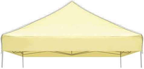 Strong Camel Ez pop Up Canopy Replacement Top Instant 10'X10' Gazebo EZ Canopy Cover Patio Pavilion Sunshade plyester- Beige Color