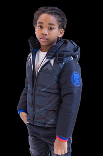 Image of Marvel Hooded Zip-Up Puffer Jacket Toddler to Big Kid