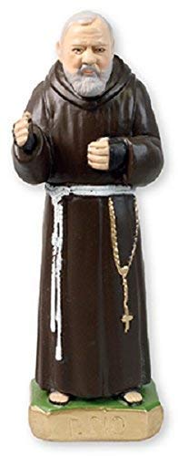 C BC Padre Pio Yeso Estatua 8" (20cm) Regalo Adorno