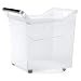 Produktbild Kreher XL Rollbox, Aufbewahrungsbox in Transparent, mit Griff, 44 Liter. Maße BxTxH: 37x37x38 cm. (1)
