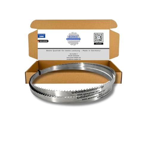 Lames de scie à ruban Birke® FLEXBACK & UDDEHOLM 2360 mm de largeur 6-20 mm pour bois tendre et dur, coupes NE... ... (2360x12x0,45 5ZpZ (UDDEHOLM))