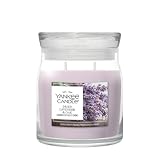 Yankee Candle Mittelgroßes Glas mit getrocknetem Lavendel und Eiche