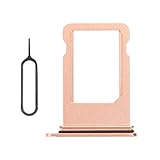 Risidamoy for iPhone 8 Gold SIM Card Tray Adapter Single SIM Version Single SIM Slot Replacement for iPhone SE 2nd Generation 2020 Card Holder with SIM Ejector SE2 A1863 A1905 A1906 A2275 A2296 A2298