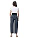 Foucome Maternity Barrel Jeans Over Belly Comfy Stretch Wide Leg Cropped Baggy Pregnancy Denim Pants, Vintage S