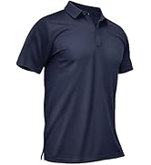 TACVASEN Polo Shirts for Men Dry Fit Short Sleeve Performance Collared Shirt Light UPF 50+ Tactic...
