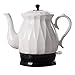XYSQWZ Bouilloires - Théière De Bouilloire Blanche sans Fil en Céramique Électrique - Cruche Rétro 1 7l 1350w Fait Bouillir l'eau Rapidement pour La Protection Et L'arrêt Automatique des Bouilloires