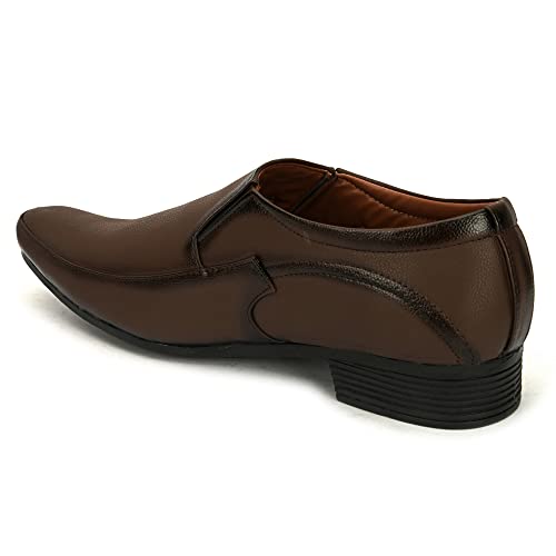 Image of Centrino Mens Formal Shoes |Slip-On Men's Formal Shoe | Stylish Non-Lace Design | Soft Cushioned Insole for Comfort | Perfect for Office & Formal Wear (20225)