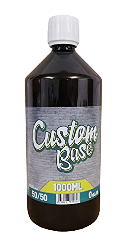 Custom Base Liquid Base 1000ml ohne Nikotin, 50% VG / 50% PG
