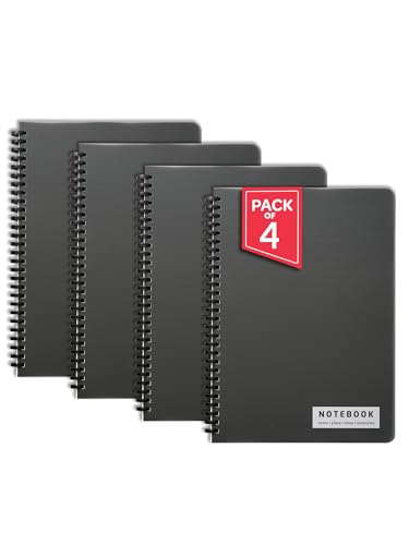 Image of DOODLE B5 Soft Ring Spiral Notebook (Pack of 4) | 160 Pages, 80 GSM Paper | College & Office Notebook for Writing, Journaling, Planning & Notes