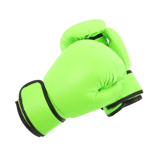 Gants de boxe enfant verts mousse antichoc pour entrainement MMA