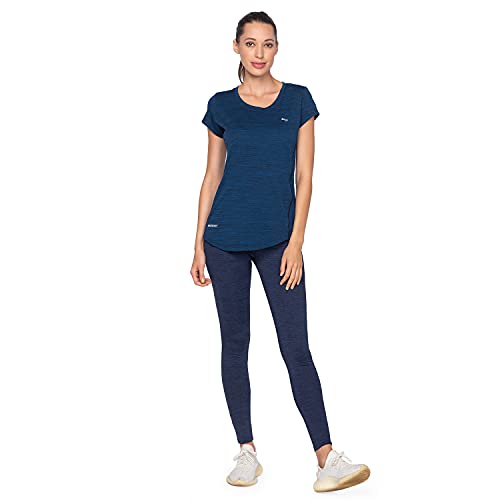 Image of berge' Ladies Jacquard Polyester Dry Fit Textured Western Shirts & Tshirts for Women, Quick Drying & Breathable Fabric, Gym Wear Tees & Workout Tops|Half Sleeve T-Shirt|Running Tshirts for Women