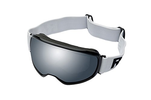 Gafas de snowboard y esquí Ravs con cristales plateados para casco