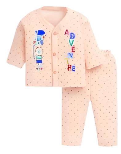 Image of Tiny Tooth Baby's Boy's Girl's Full Sleeves Cotton Dress, Vests, Jhabla, T-Shirt with Pyjama Pant Dress Combo Set for Infant Toddler New Born Baby Clothes