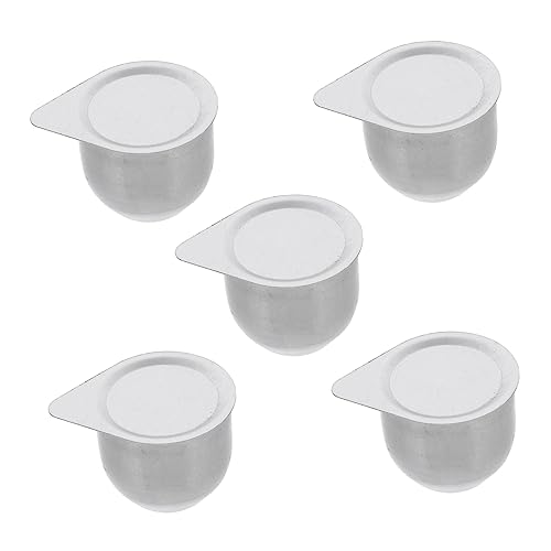 DOITOOL Crucible Bowl for Melting High Purity Nickel Crucible 5pcs Lid Cast Iron