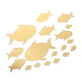 Idéal pour plusieurs pièces : parfaits pour décorer d'enfants, salles de bains ou salons, autocollants apportent un style vivant et vibrant à n'importe quel espace, autocollants muraux pour poissons de chambre, ornements vintage nautiques