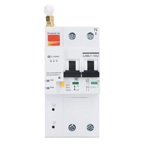 Disjoncteur WiFi intelligent 2P AC230V 63A pour électriciens et tableau électrique