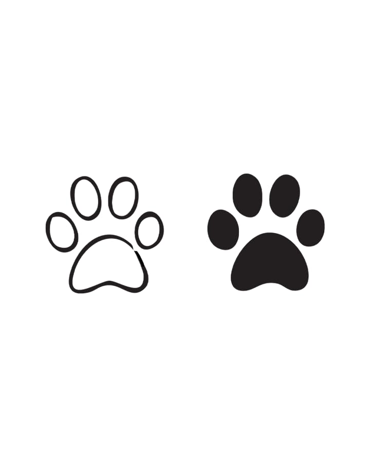 Temporary Tattoo Stickers Paw Duo for Wrist, Forearm, Upper back, Chest 2 x 2inches-picture-27