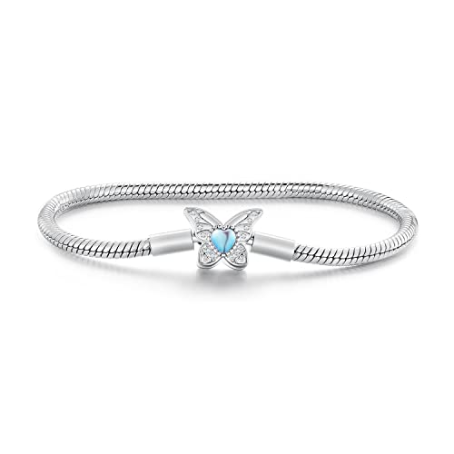 Bracelet chaîne Serpent en Argent 925 sterling pour charms européens