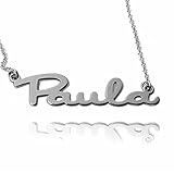 collar tous nombre paula echevarria  Collar con nombre personalizado en plata de ley 925/1000.-RINCONDELARTESANO.ES