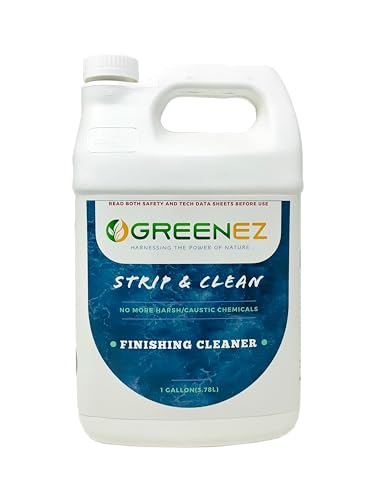 GREENEZ Cleaner | Heavy-Duty Stripper Residue & Grease Remover for Wood | Concentrated Kitchen Degreaser & Stain Remover | Prepares Surfaces for New Finishes - 1 Gallon
