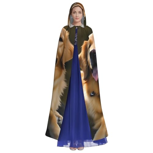 Cape à capuche Golden Retrievers avec doublure fluide pour costume de vampire - 3