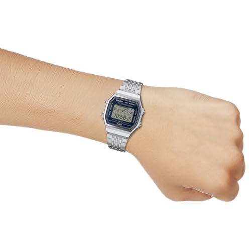 Image of Casio Vintage ABL-100WE-2ADF Digital Blue Dial Unisex Silver Stainless Steel Band (D444)