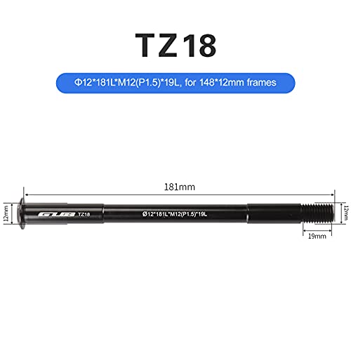 ERYUE Perno Passante,12mm MTB Bike Thru Axle Shaft...