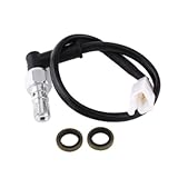 F¨cil de insall Viviance Interruptor de luz de presión de Freno de Perno de Banjo Doble hidráulico de Motocicleta Universal M10 x 1 mm Compatible con Honda Kawasaki Suzuki Yamaha, etc