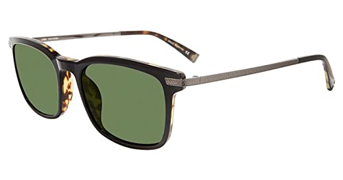 John Varvatos Men's V539 Square Sunglasses, Black/Tortoise, 55/20/145 + 1 #TOP11