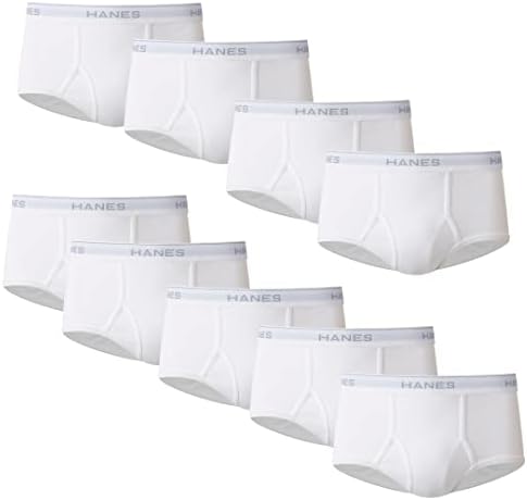 Hanes Men's Men's Underwear Briefs Pack, Full-rise White Cotton Briefs, Brief Underwear, Moisture-wicking Briefs Briefs (pack of 6)