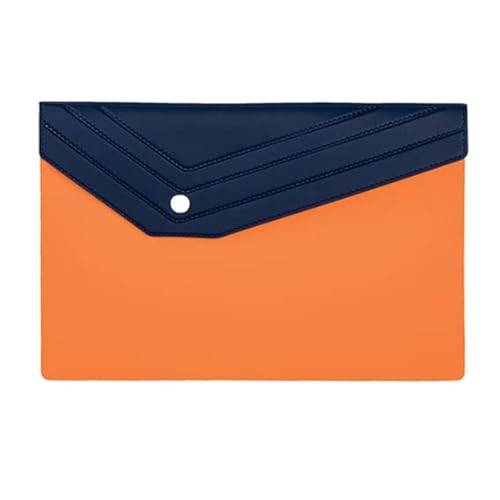 pubblimania Dokumententasche für Auto Motorrad aus Tam, Knopfverschluss (Orange)