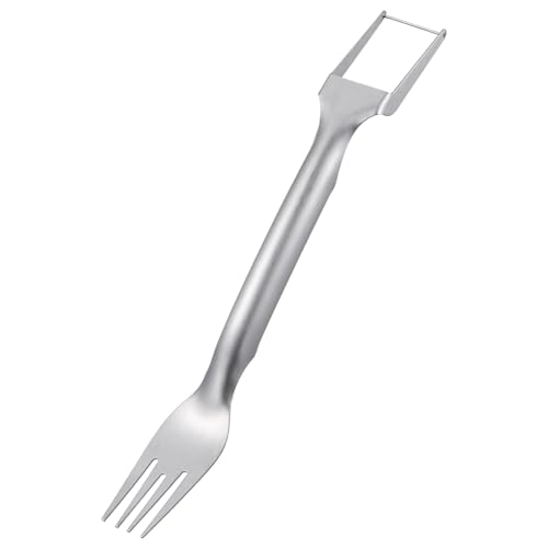 Garneck Watermelon Slicer Fork Fruit Fork Melon Cutting Tool Stainless Steel Easy to Use