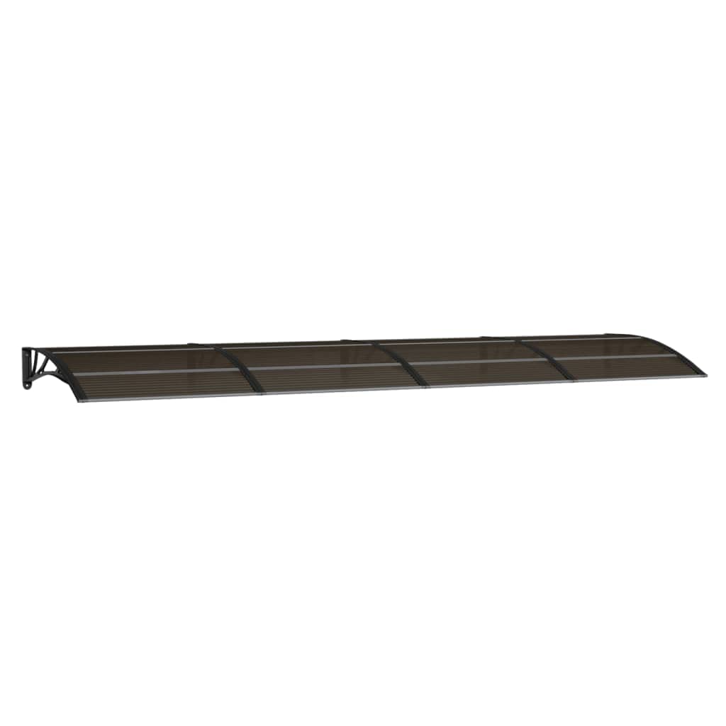 sofutoo Elegant Door Canopy for Weather Protection, Durable Polycarbonate and Aluminum Construction, Easy Installation, Black 157.5