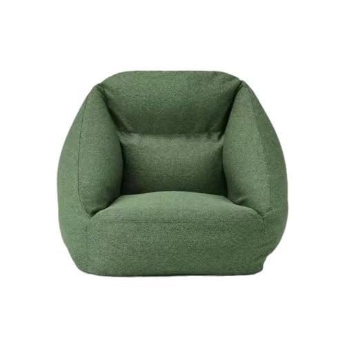 Arfobug エアソファ、ビーンバッグインフレータブルソファ、イエロー/グリーン/グレー、幅 95 x 奥行き 95 x 高さ 72.5 cm、ポリエステル、簡単に膨らませることができ、エアポンプが付属しています (?色空气沙?)