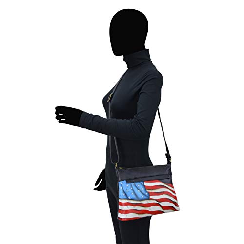 Image of Anna by Anuschka Women's Genuine Leather Medium Crossbody with External Zipper Pocket