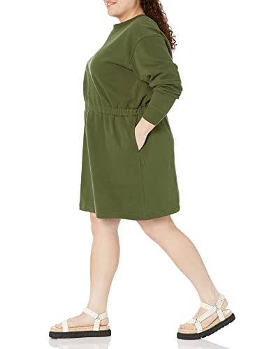 Image of Amazon Essentials Women's Long Sleeve Sweatshirt Dress