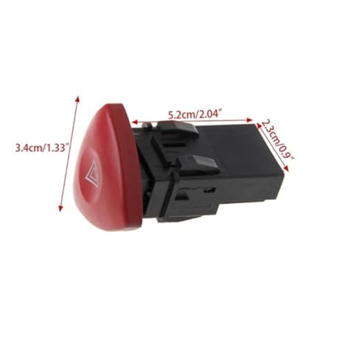 Interrupteur de feux de détresse pour Renault Laguna et Trafic II - 4