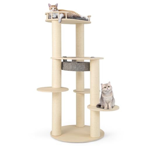 PETSITE Árbol para Gatos 59 pulgadas Moderno Multi-Nivel miniatura 1