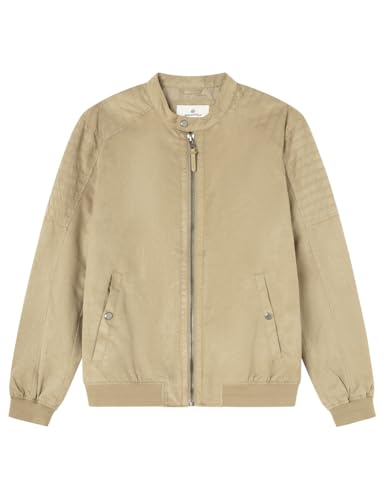 Veste Homme Springfield 4da Antelina Biker en suédine marron