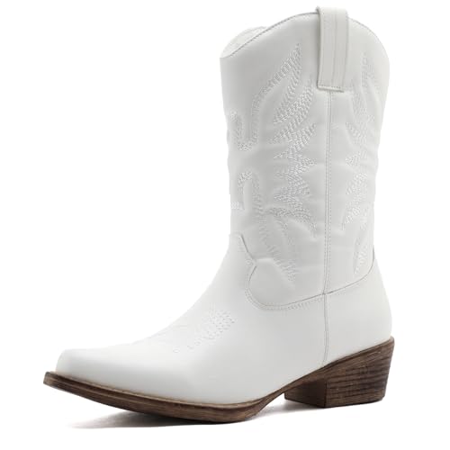 Image of GLOBALWIN Cowboy Boots for Women, Mid-Calf Western Style
