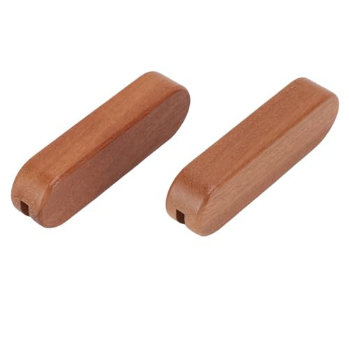 UPALDHOU para Sartén para Parrilla, de Repuesto de Aislamiento Térmico de 2 Piezas para Utensilios de Cocina para Parrilla para Acampar Al Aire (Forma plana de madera de sapeli)